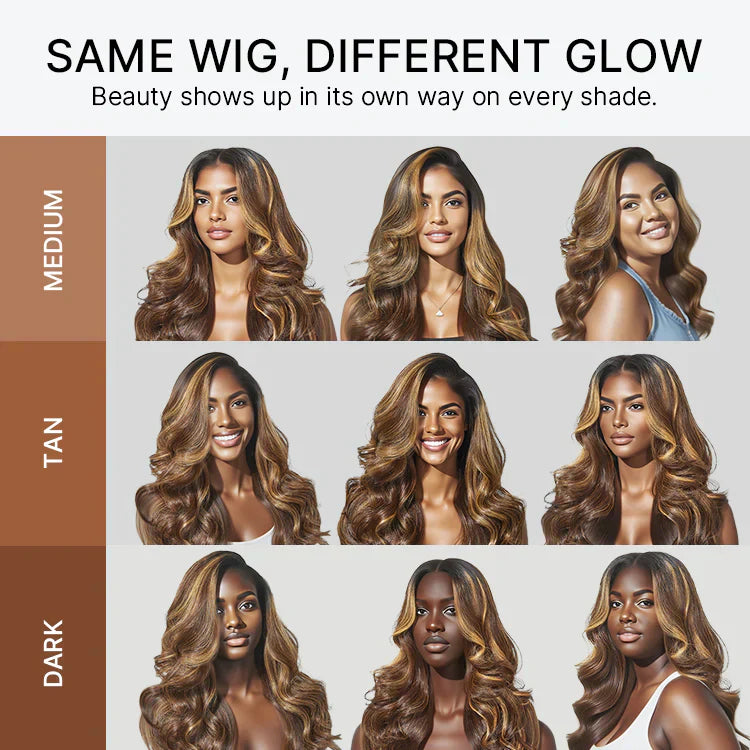 All-Day Comfort™ Wig 180% Density Honey Golden Blonde Loose Body Wave 7x6 Closure HD Lace Human Hair Wig Pre-Cut Lace